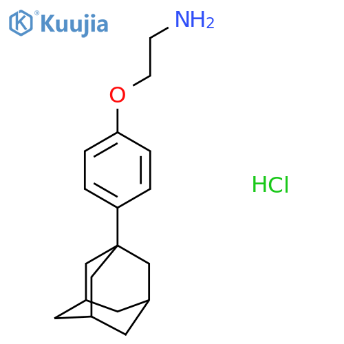 2-4-(1-Adamantyl)phenoxyethanamine hydrochloride structure