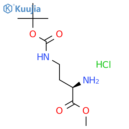 Ngamma-Boc-D-2,4-diaminobutyric acid methyl ester hydrochloride structure