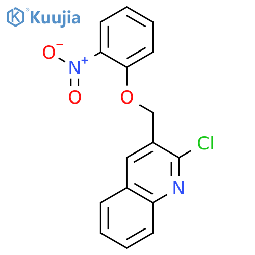 2-Chloro-3-(2-nitrophenoxymethyl)quinoline structure