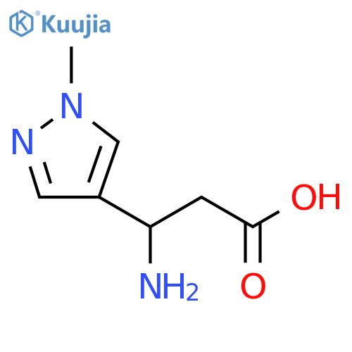 1H-Pyrazole-4-propanoic acid, β-amino-1-methyl- structure