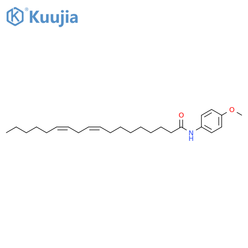 9,12-Octadecadienamide, N-(4-methoxyphenyl)-, (Z,Z)- structure