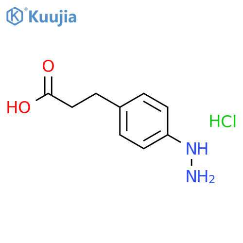 3-(4-hydrazinylphenyl)propanoic acid hydrochloride structure