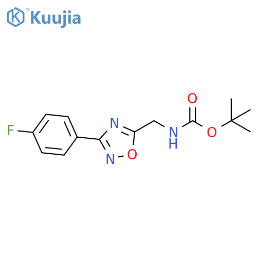 5-(tert-Butyloxycarbonyamino)methyl-3-(4-fluorophenyl)-1,2,4oxadiazole structure