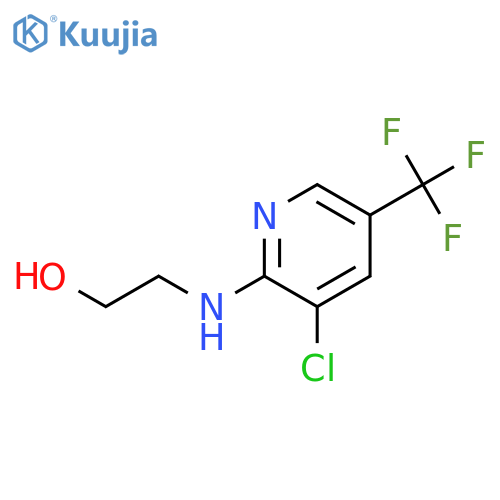 2-(3-Chloro-5-(trifluoromethyl)pyridin-2-ylamino)ethanol structure