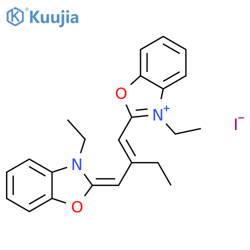 Benzoxazolium,3-ethyl-2-[2-[(3-ethyl-2(3H)-benzoxazolylidene)methyl]-1-buten-1-yl]-, iodide(1:1) structure