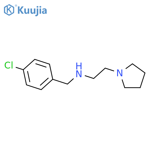 [(4-chlorophenyl)methyl][2-(pyrrolidin-1-yl)ethyl]amine structure