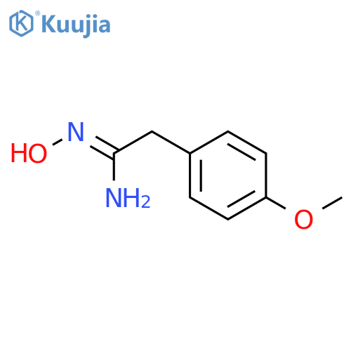 (1Z)-N'-Hydroxy-2-(4-methoxyphenyl)ethanimidamide structure