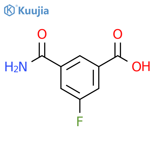 3-AMINOCARBONYL-5-FLUOROBENZOIC ACID structure