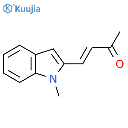 4-(1-methyl-1H-indol-2-yl)but-3-en-2-one structure