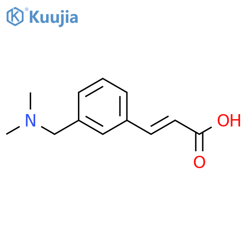 3-{3-(dimethylamino)methylphenyl}prop-2-enoic acid structure
