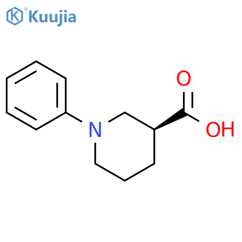 (S)-1-Phenylpiperidine-3-carboxylic acid structure