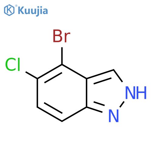 4-Bromo-5-chloro-1H-indazole structure