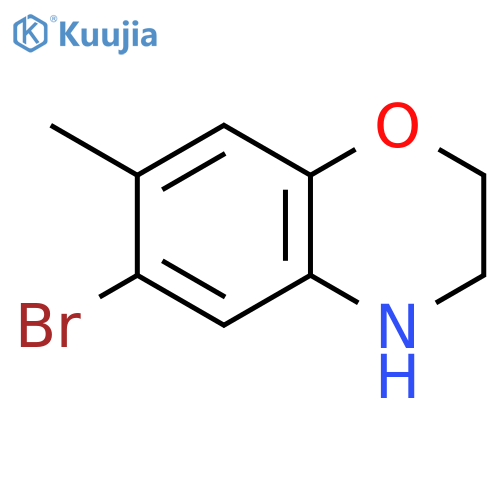 2H-1,4-Benzoxazine, 6-bromo-3,4-dihydro-7-methyl- structure