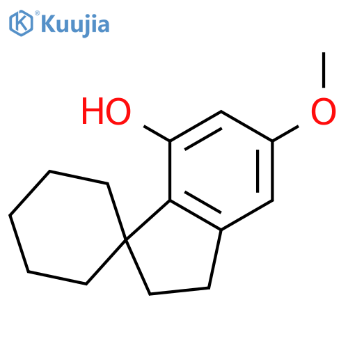 Spiro[cyclohexane-1,1'-[1H]inden]-7'-ol, 2',3'-dihydro-5'-methoxy- structure