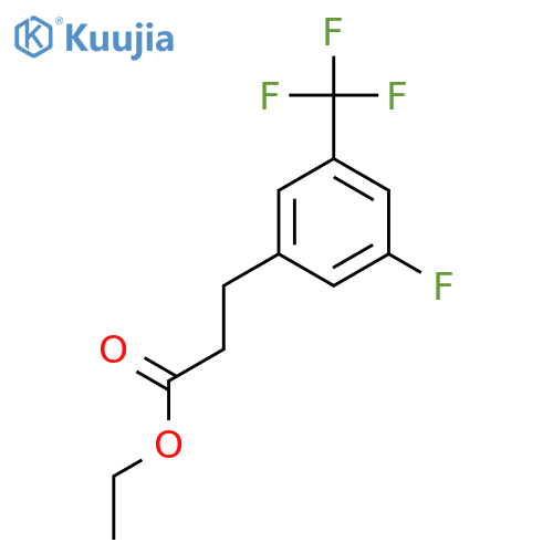 3-(3-Fluoro-5-trifluoromethyl-phenyl)-propionic ac structure