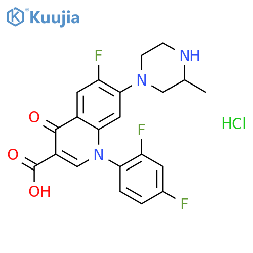 Temafloxacin hydrochloride structure