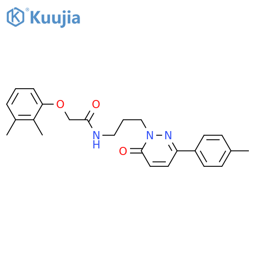 2-(2,3-dimethylphenoxy)-N-{3-[3-(4-methylphenyl)-6-oxo-1,6-dihydropyridazin-1-yl]propyl}acetamide structure