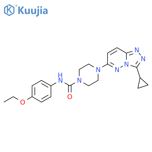 4-{3-cyclopropyl-[1,2,4]triazolo[4,3-b]pyridazin-6-yl}-N-(4-ethoxyphenyl)piperazine-1-carboxamide structure