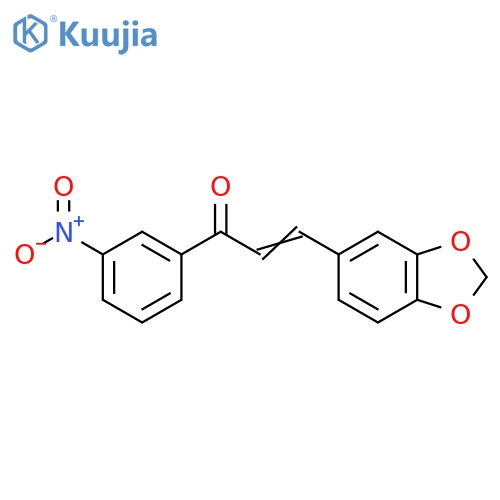 3-(1,3-BENZODIOXOL-5-YL)-1-(3-NITROPHENYL)PROP-2-EN-1-ONE structure