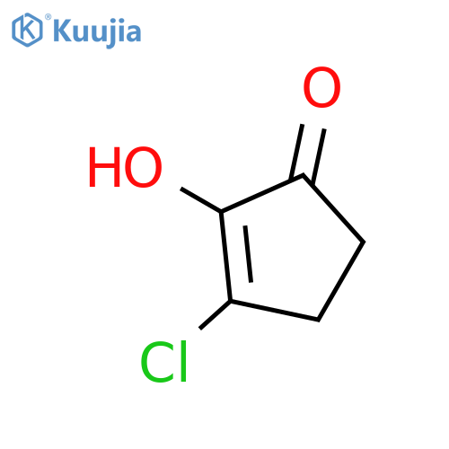 3-chloro-2-hydroxycyclopent-2-en-1-one structure