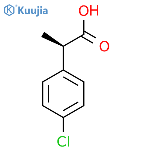 (2R)-2-(4-Chlorophenyl)propanoic acid structure