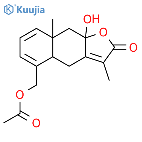 Naphtho[2,3-b]furan-2(4H)-one, 5-[(acetyloxy)methyl]-4a,8a,9,9a-tetrahydro-9a-hydroxy-3,8a-dimethyl- structure