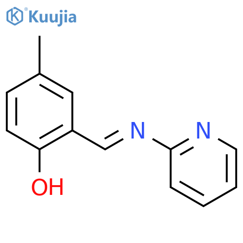 Phenol, 4-methyl-2-[(2-pyridinylimino)methyl]- structure