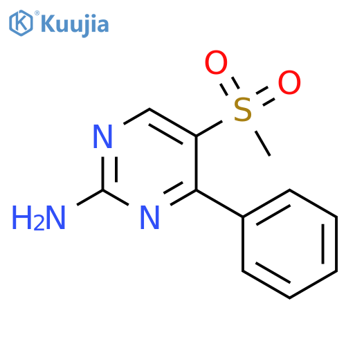 2-Pyrimidinamine, 5-(methylsulfonyl)-4-phenyl- structure