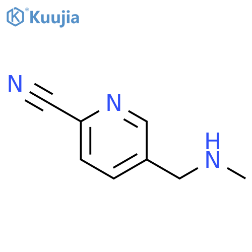 5-((methylamino)methyl)picolinonitrile structure