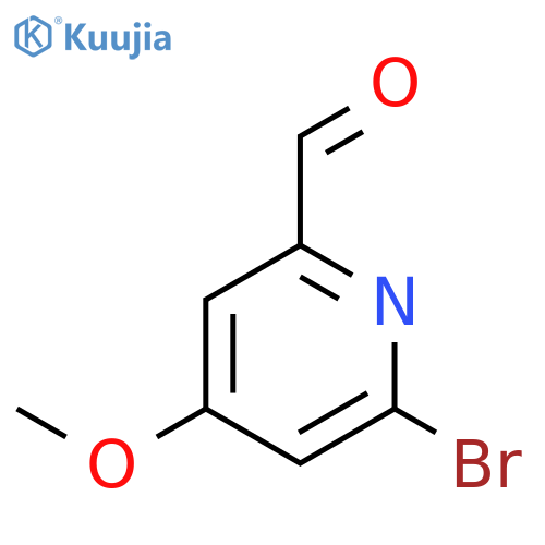6-bromo-4-methoxypyridine-2-carbaldehyde structure