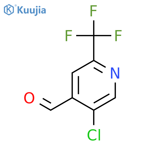 5-chloro-2-(trifluoromethyl)pyridine-4-carbaldehyde structure