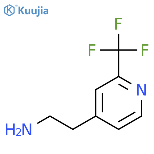 2-[2-(trifluoromethyl)pyridin-4-yl]ethanamine structure