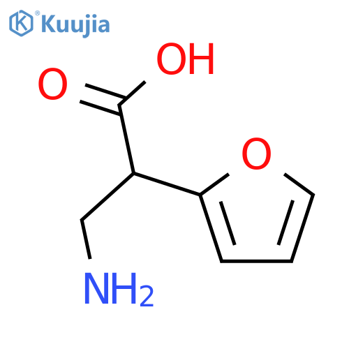 3-amino-2-(furan-2-yl)propanoic Acid structure