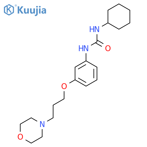 1-Cyclohexyl-3-(3-(3-morpholinopropoxy)phenyl)urea structure
