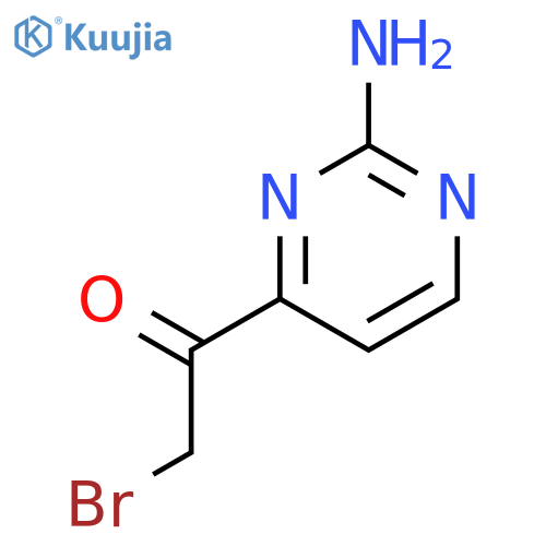 1-(2-Aminopyrimidin-4-yl)-2-bromoethanone structure