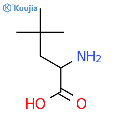 2-Amino-4,4-dimethylpentanoic acid structure