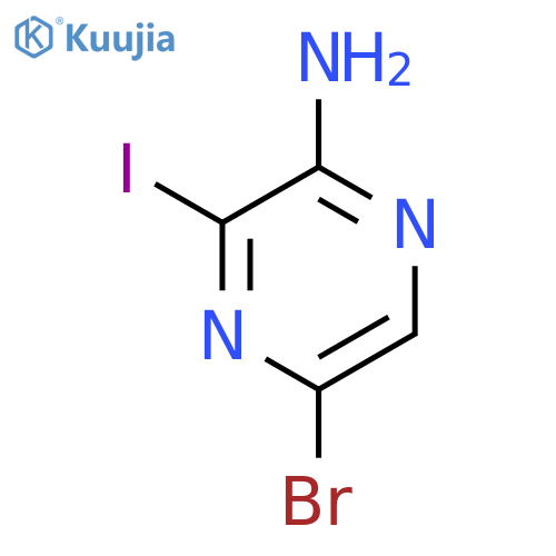 5-Bromo-3-iodopyrazin-2-amine structure