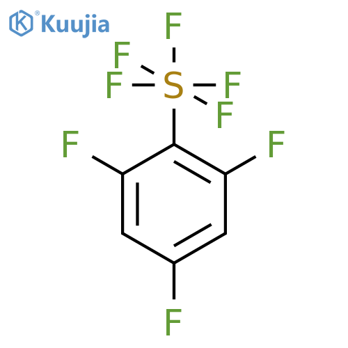 Pentafluoro-(2,4,6-trifluorophenyl)-λ6-sulfane structure