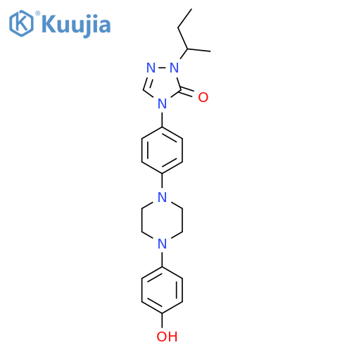 2,4-Dihydro-4-4-4-(4-hydroxyphenyl-1-piperazinylphenyl-2-(1-methylpropyl)-3H-1,2,4-triazol-3-one structure