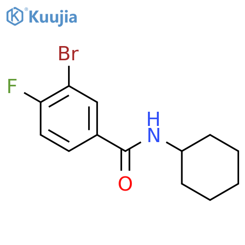 N-Cyclohexyl 3-bromo-4-fluorobenzamide structure