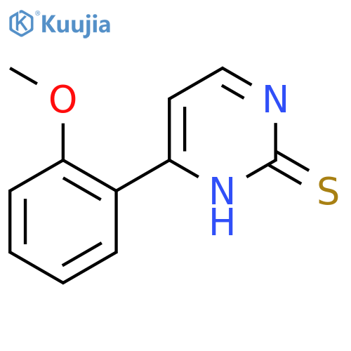4-(2-Methoxyphenyl)pyrimidine-2-thiol structure