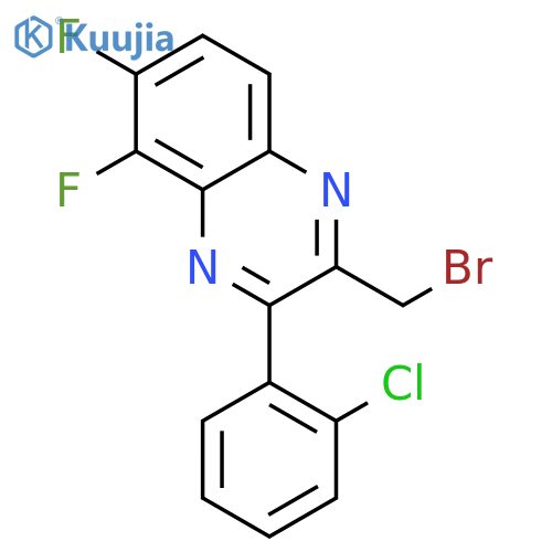 2-(Bromomethyl)-3-(2-chlorophenyl)-5,6-difluoroquinoxaline structure