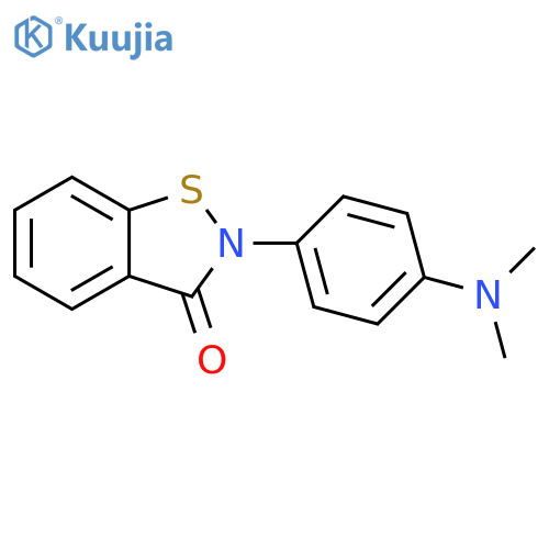 2-4-(Dimethylamino)phenyl-1,2-benzothiazol-3-one structure