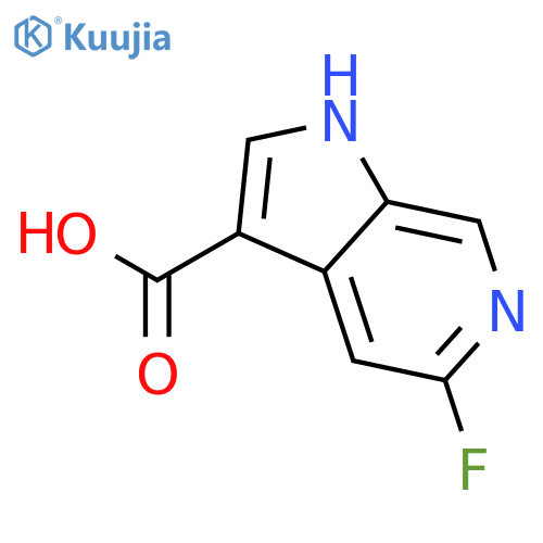 5-fluoro-1H-Pyrrolo[2,3-c]pyridine-3-carboxylic acid structure