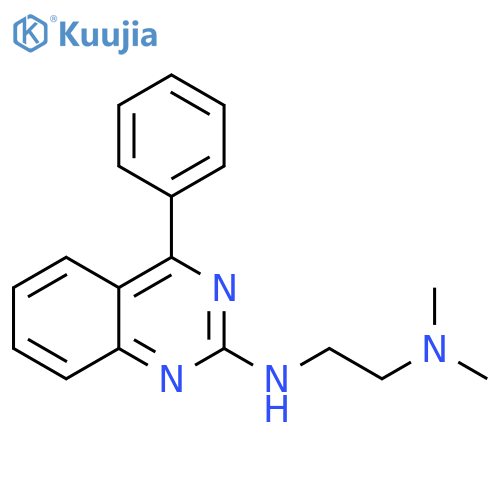1,2-Ethanediamine, N,N-dimethyl-N'-(4-phenyl-2-quinazolinyl)- structure