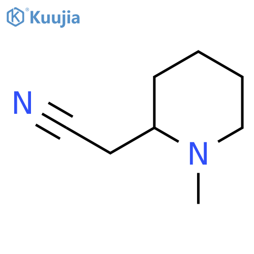 2-(1-methylpiperidin-2-yl)acetonitrile structure