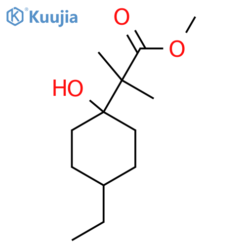 Methyl 2-(4-ethyl-1-hydroxycyclohexyl)-2-methylpropanoate structure