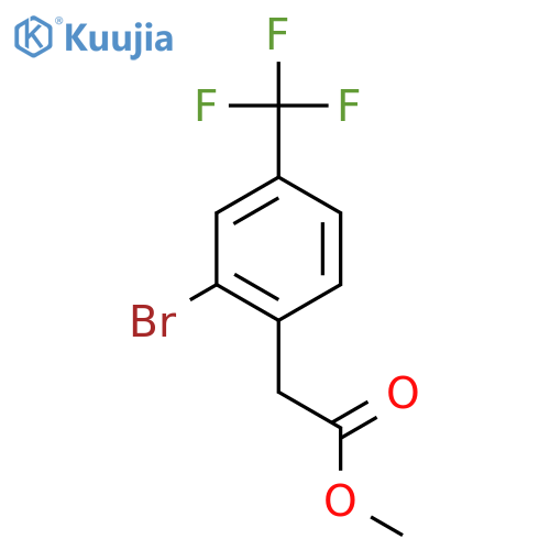 Methyl 2-[2-bromo-4-(trifluoromethyl)phenyl]acetate structure