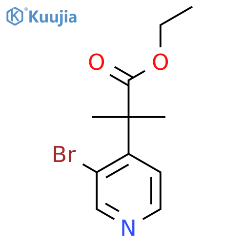 Ethyl 2-(3-bromopyridin-4-yl)-2-methylpropanoate structure