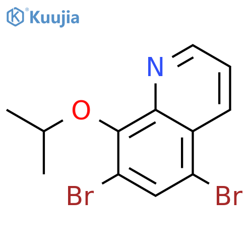 Quinoline, 5,7-dibromo-8-(1-methylethoxy)- structure